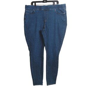 Signature Levi Strauss Pull On Jeans Women’s 22 Medium Wash High Super Skinny